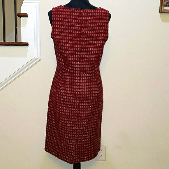 Tory Burch plum tweed dress - Picture 3 of 9